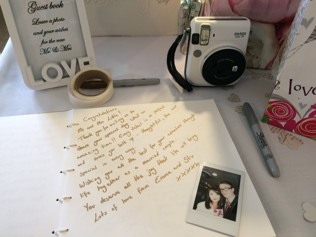 The wedding guestbook