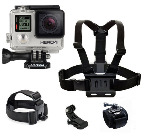 GoPro Hero 4 Silver - Straps Bundle